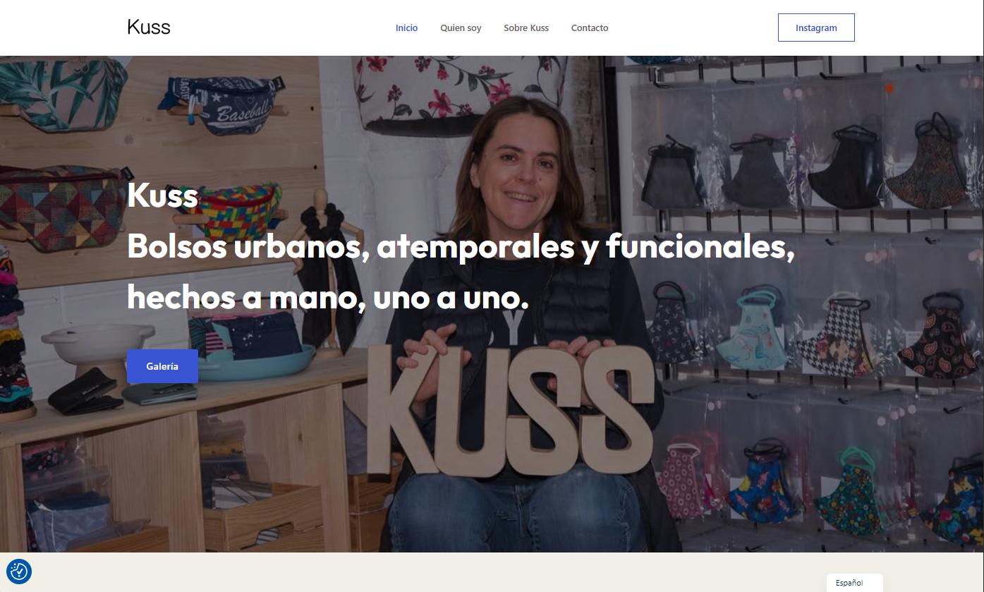 Pàgina Web Kuss by Estudi Impact